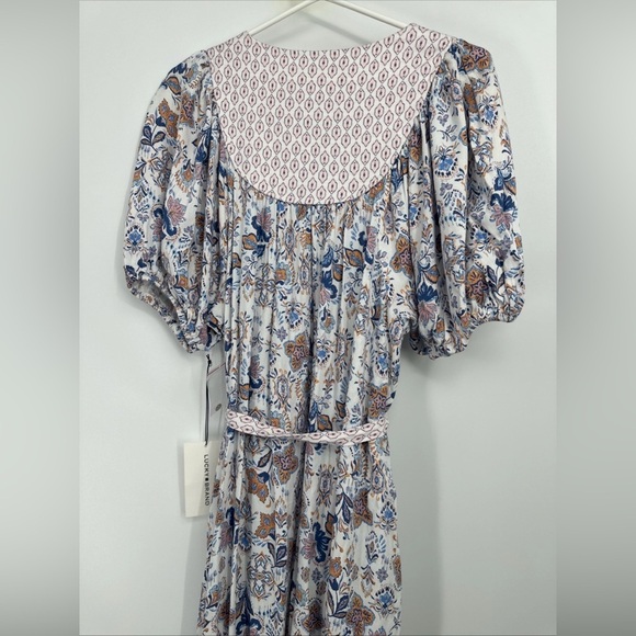 Lucky Brand New Peasant Dress Size Small Balloon Sleeve - Picture 4 of 6